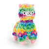 Mini peluche lama Snuggle Buddies en molleton de 22 cm - Arc-en-ciel - Notre exclusivité