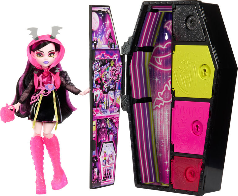 Monster High-Coffret Monstrueux Secrets-Draculaura Frayeurs Néon