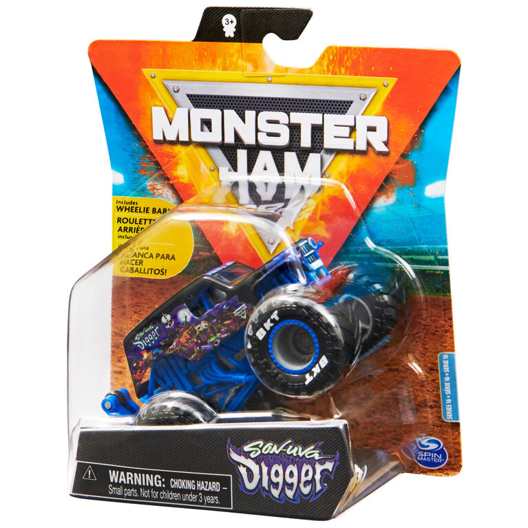 Monster Jam, Official Son-Uva Digger Monster Truck, Die-Cast Vehicle, Legacy Trucks Series, 1:64 Scale