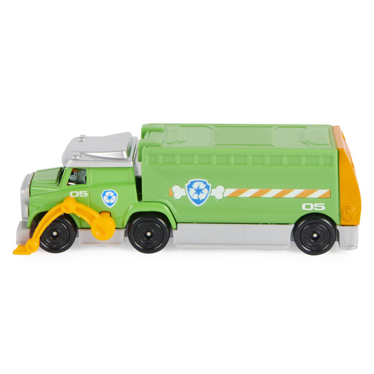 PAW Patrol, True Metal Rocky Collectible Die-Cast Toy Trucks, Big Truck Pups Series 1:55 Scale