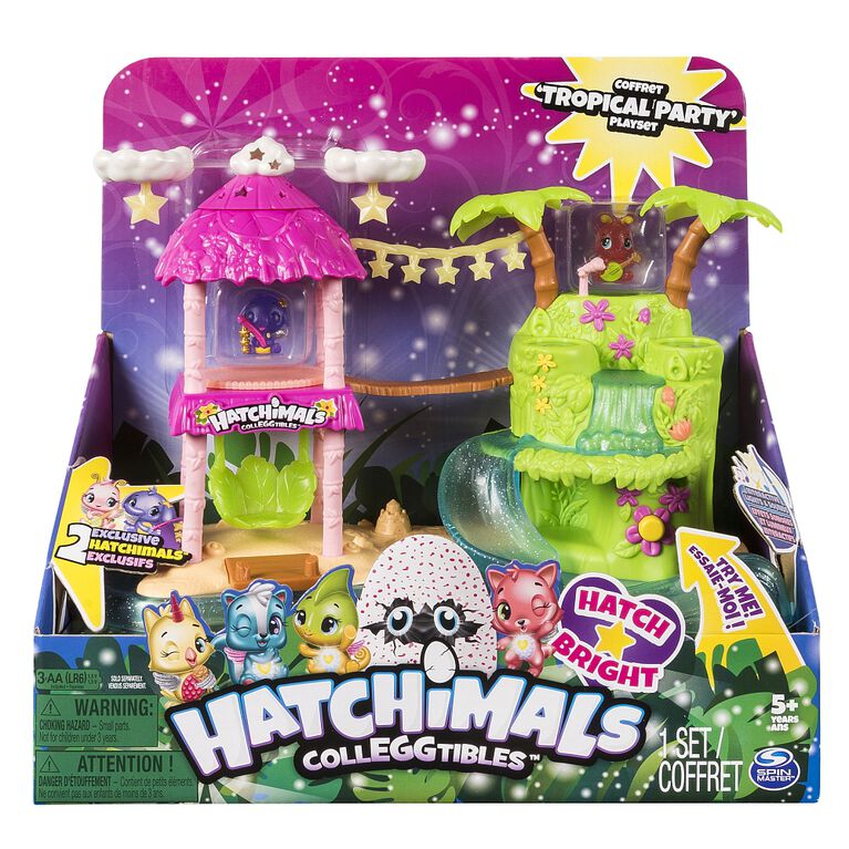 Hatchimals Colleggtibles Tropical Party Playset With Lights