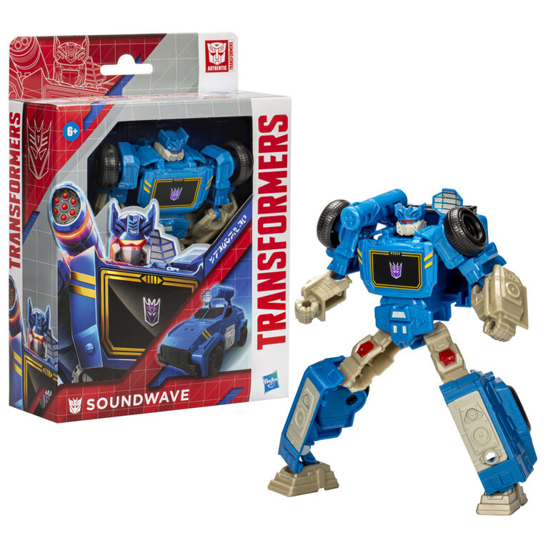 Transformers Generations Toys Authentics Alpha Soundwave Action Figure 7 Inch