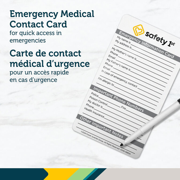 Trousse de toilette et Soins de santé de luxe Safety 1st - Bleu arctique.