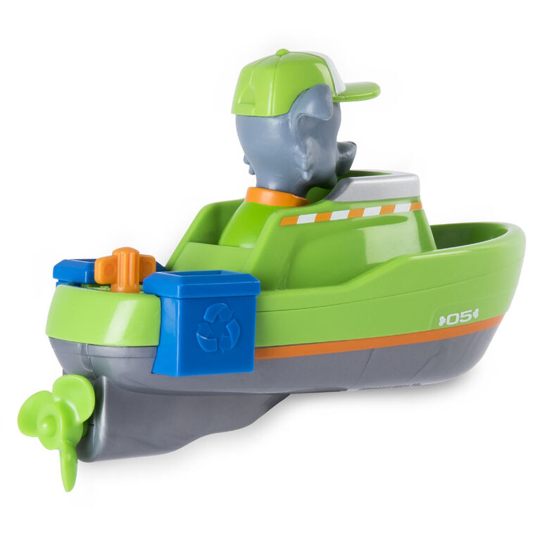 Paw Patrol - Chiot pour le bain et son bateau - Rocky
