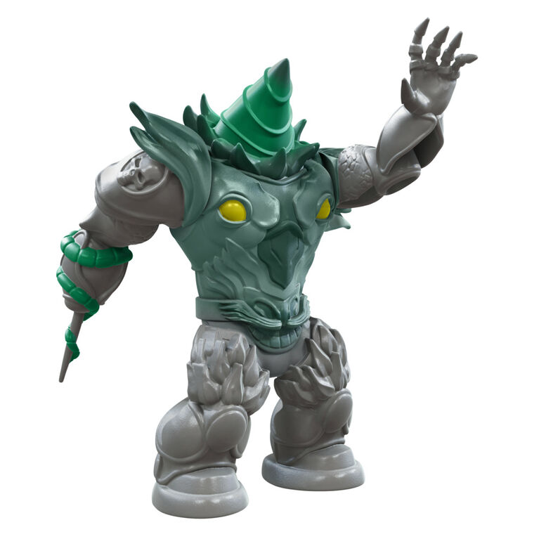 Power Rangers Dino Fury Battle Attackers - 2-Pack Blue Ranger vs. Shockhorn Kicking Action Figure Toys with Accessory