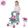 Doll Sarah Stroller, Mint Heart