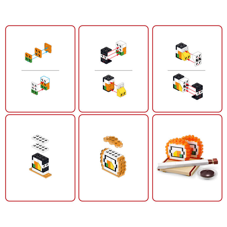 MAX BUILD MORE Premium Bricks Sushi Bar Collection by ZURU