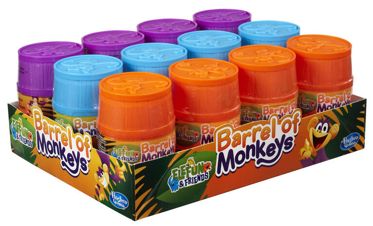 Hasbro Gaming - ELEFUN & FRIENDS - Jeu Barrel of Monkeys - les motifs peuvent varier