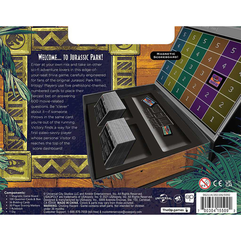 Jurassic Park Bid to Win Trivia - English Edition