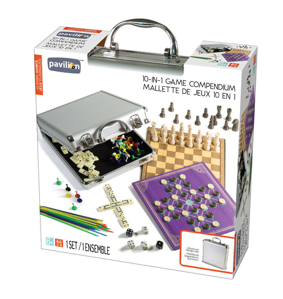 Cards//Dominos//Sticks//Dice Travel Compendium Combo Set CLASSIC GAMES