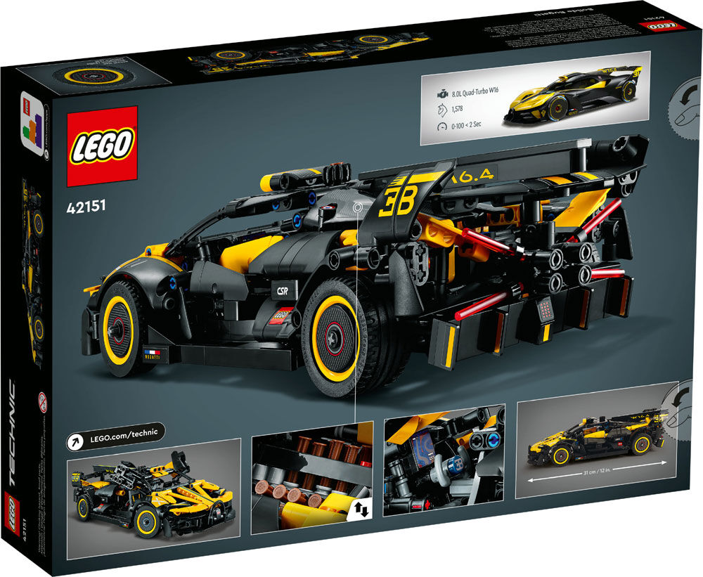 LEGO Technic Bugatti Bolide 42151 Building Toy Set (905 Pieces