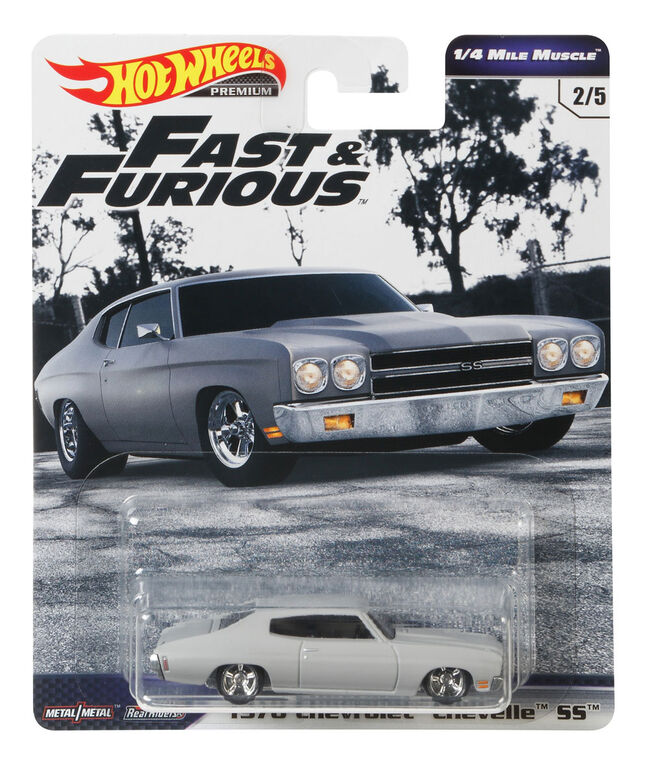 Hot Wheels - Véhicule 1970 Chevelle SS - Gris.