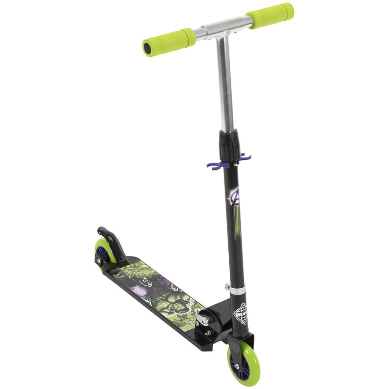 Marvel Avengers Hulk Par Huffy Trottinette Pliante A Deux Roues Toys R Us Canada