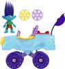 Imaginext DreamWorks Trolls Branch Figure and Buggy Toy Car with Projectile Launcher, 4 Pieces - R Exclusive