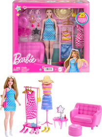 Barbie Doll and Fashion Set, Barbie Clothes with Closet Accessories - R Exclusive
