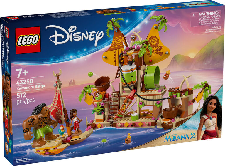 LEGO Disney Moana 2 La barge des Kakamoras, Ensemble de Jouet de Construction, Bateau avec Coffre au Trésor 43258
