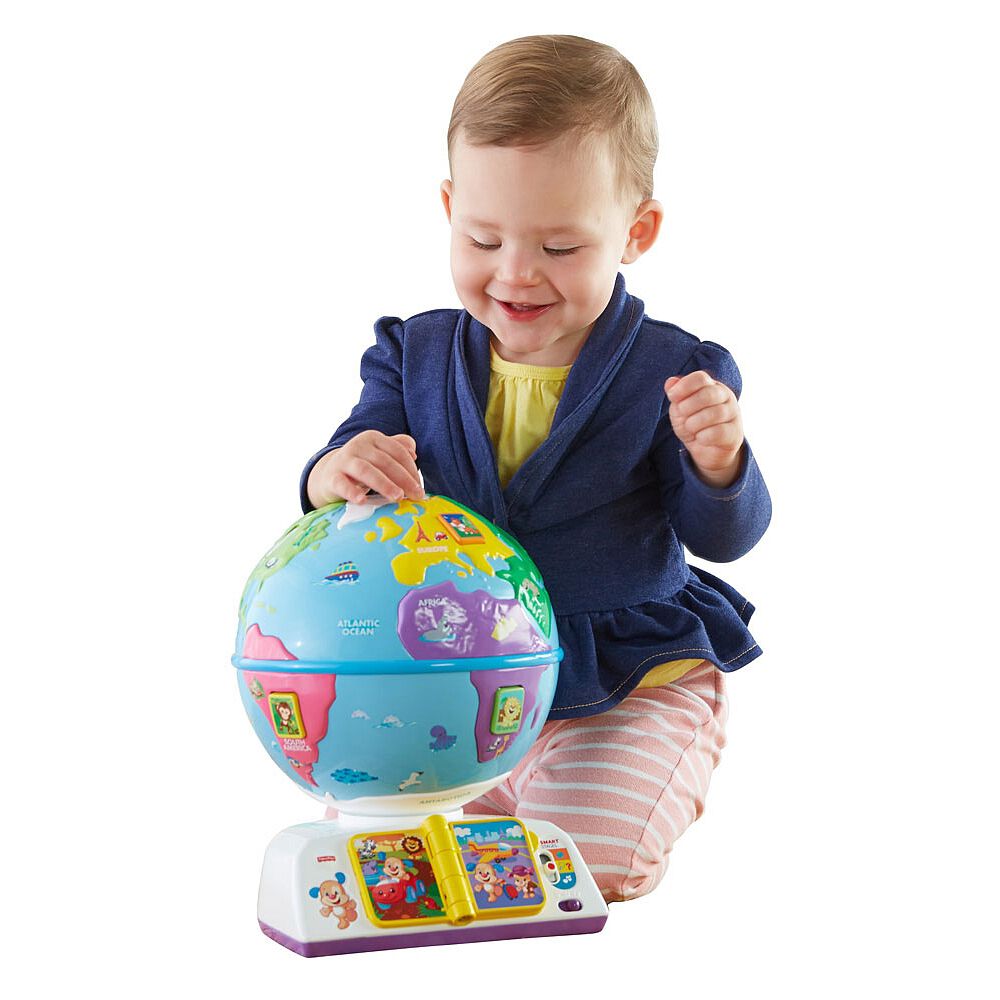 Fisher price laugh and sales learn greetings globe