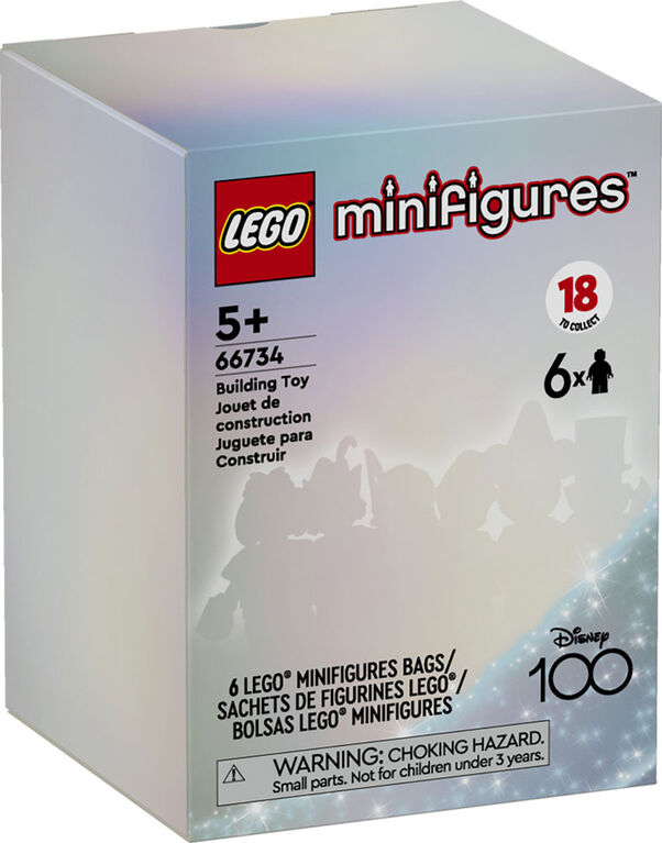 LEGO Ensemble de 6 figurines Disney 100 66734 Ensemble de jeu de construction