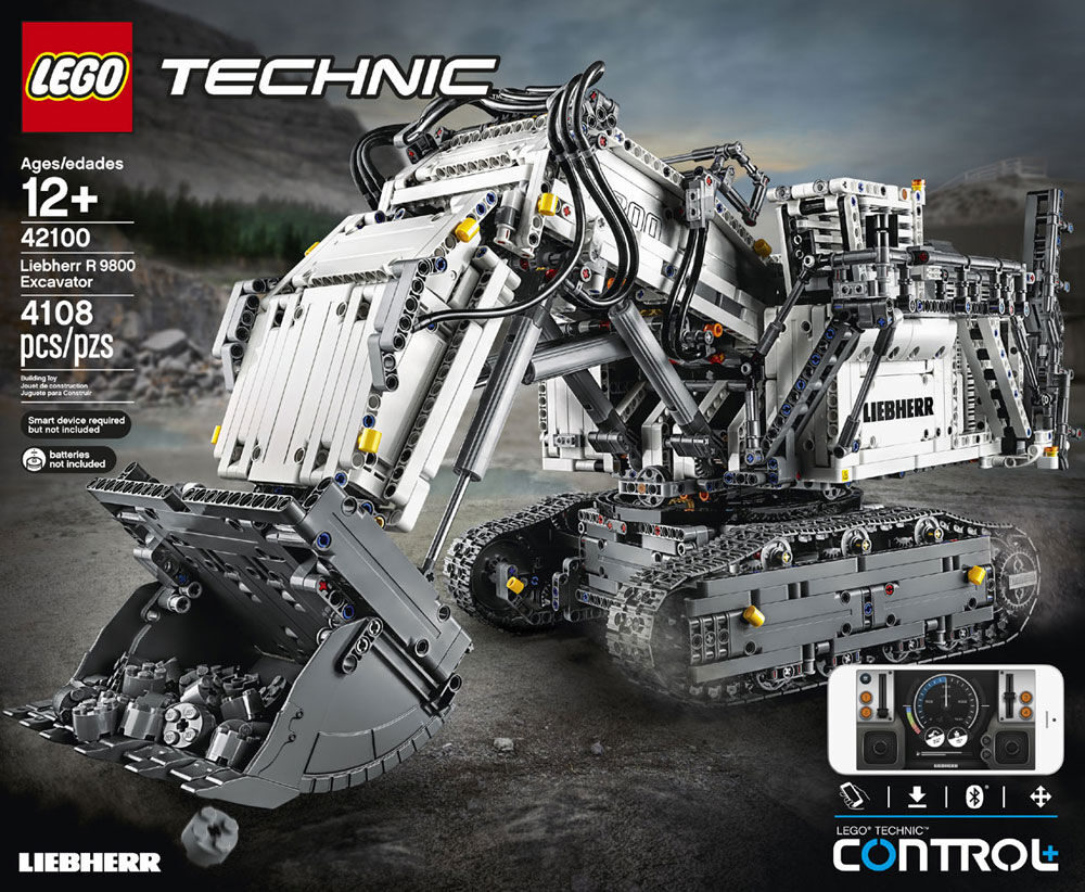 LEGO Technic Liebherr R 9800 Excavator 42100 (4108 pieces) | Toys