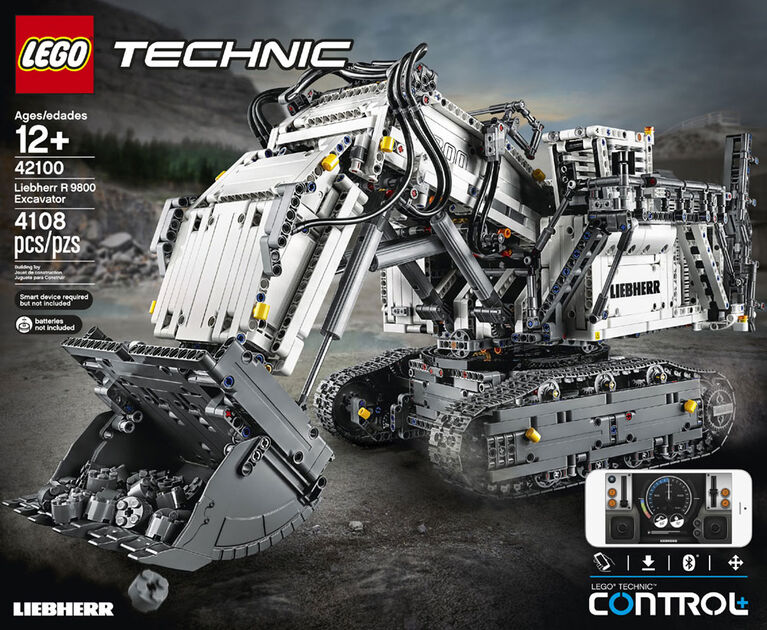 LEGO Technic La pelleteuse Liebherr R 9800 42100 (4108 pièces)