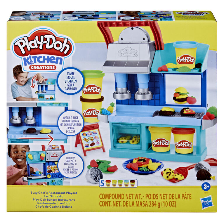 Play-Doh Kitchen Creations Busy Chef's Restaurant Kitchen Playset