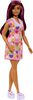 Barbie-Barbie Fashionistas 207-Poupée mèches roses et robe à coeurs