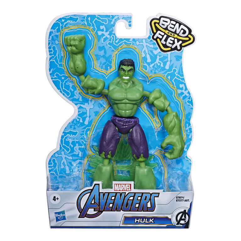 Marvel Avengers Bend And Flex Action Figure Toy, 6-Inch Flexible Hulk Figure