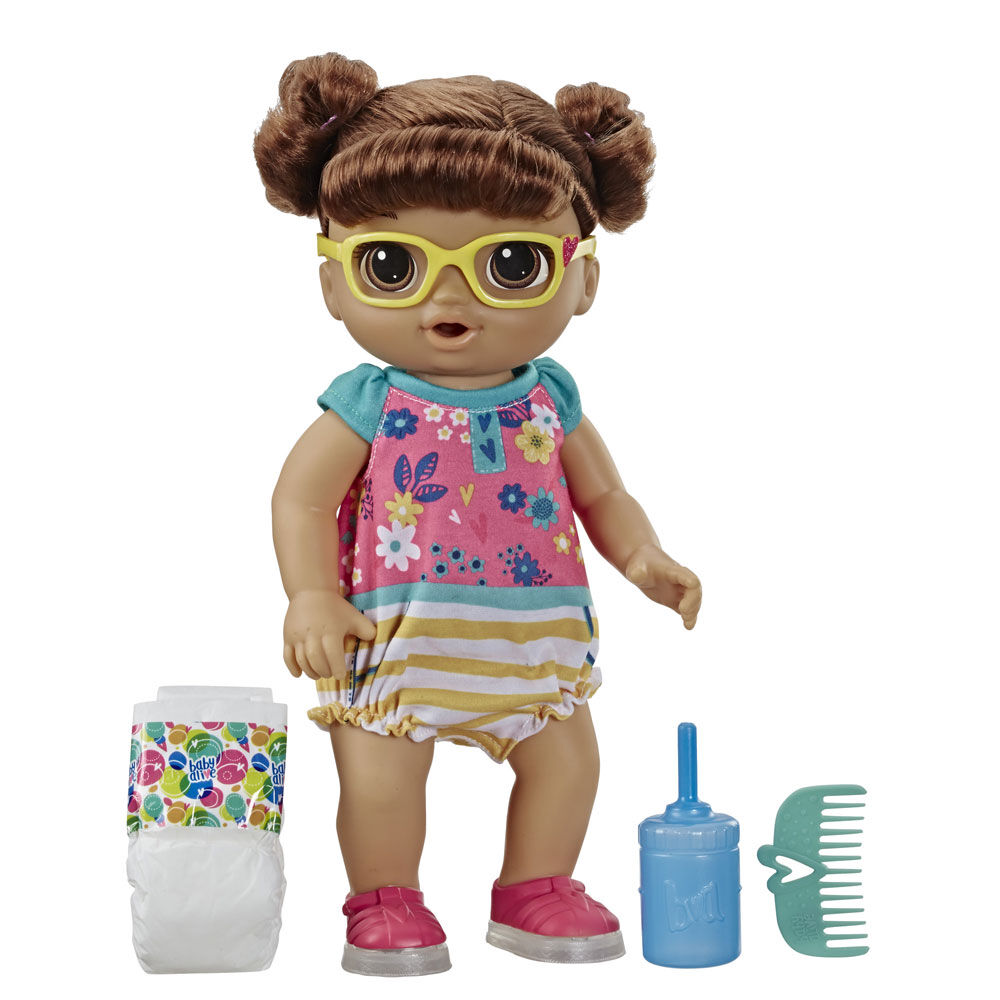 baby alive brown hair