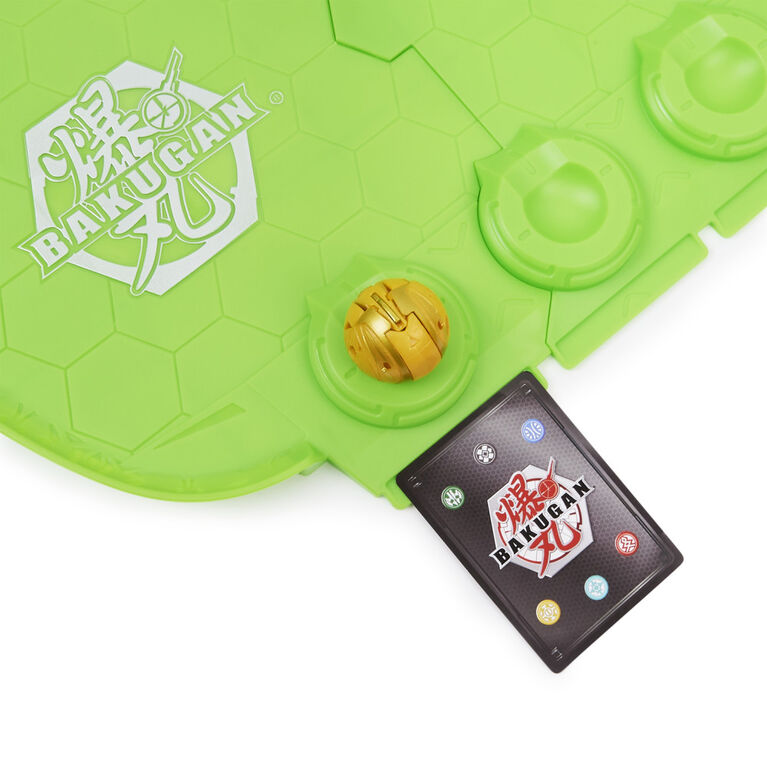 Bakugan Evo Battle Arena, Avec Bakugan Leonidas exclusif, Plateau de jeu néon pour Bakugan à collectionner