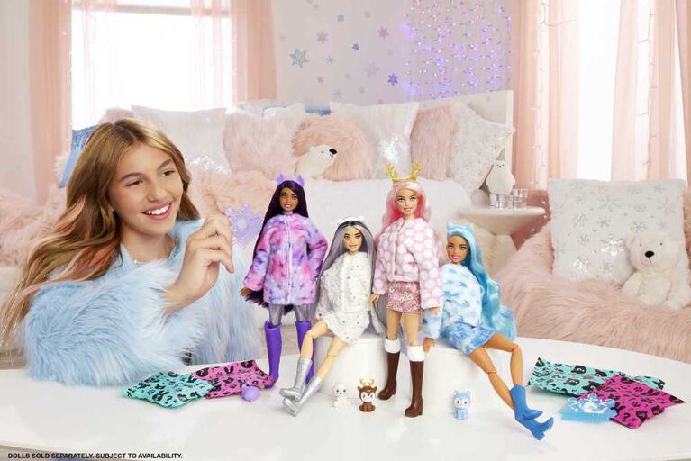 Barbie- Cutie Reveal- Éclat de flocon de neige - Poupée