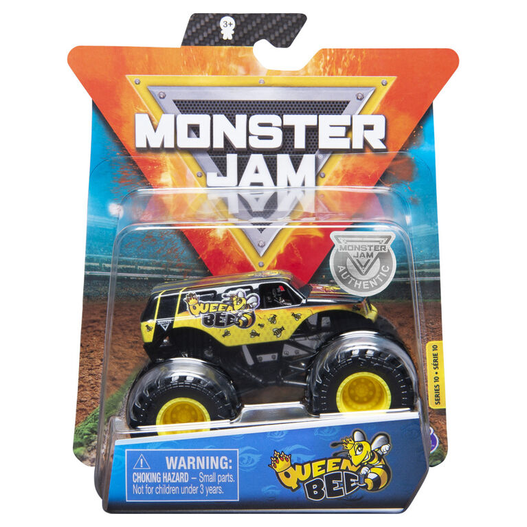 Monster Jam, Official Queen Bee Truck, Die-Cast Vehicle, Danger Divas Series, 1:64 Scale