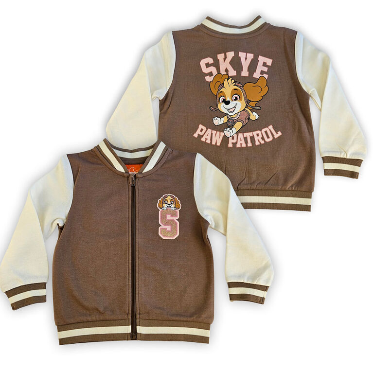 Paw Patrol Varsity Jacket - Taupe 2T