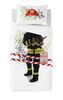 Gouchee Design - Fireman Digital Print Twin Duvet Cover Set