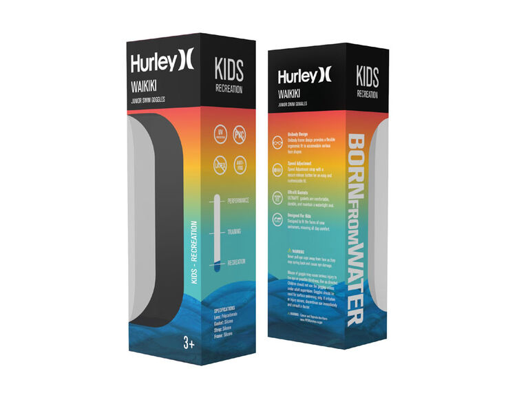 Hurley Youth Waikiki Swim Goggles - 2 Pack - Mixed Colours