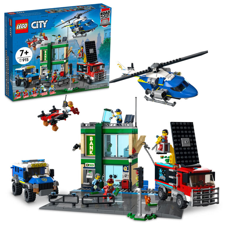 LEGO City Police Chase at the Bank 60317 Building Kit (915 Pieces ...