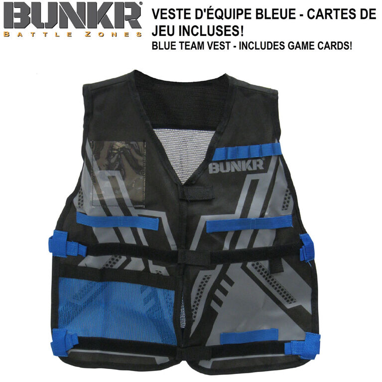 NBL BUNKR Gilet d'équipe tactique bleu pour les batailles de foudroyeurs en équipe