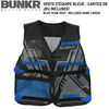 NBL BUNKR Tactical Blue Team Vest for Blaster Battles