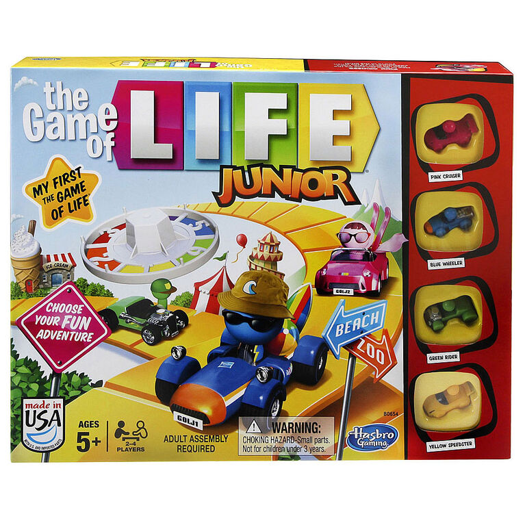 Jeu Destins Le jeu de la vie Junior de Hasbro Gaming - Édition anglaise