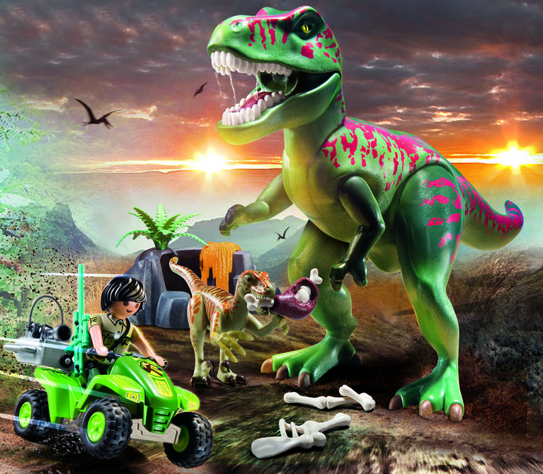Playmobil - Explorateur avec quad et dinosaures