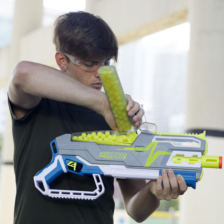 Nerf Hyper, blaster à pompe Siege-40, inclut 40 billes en mousse Nerf Hyper