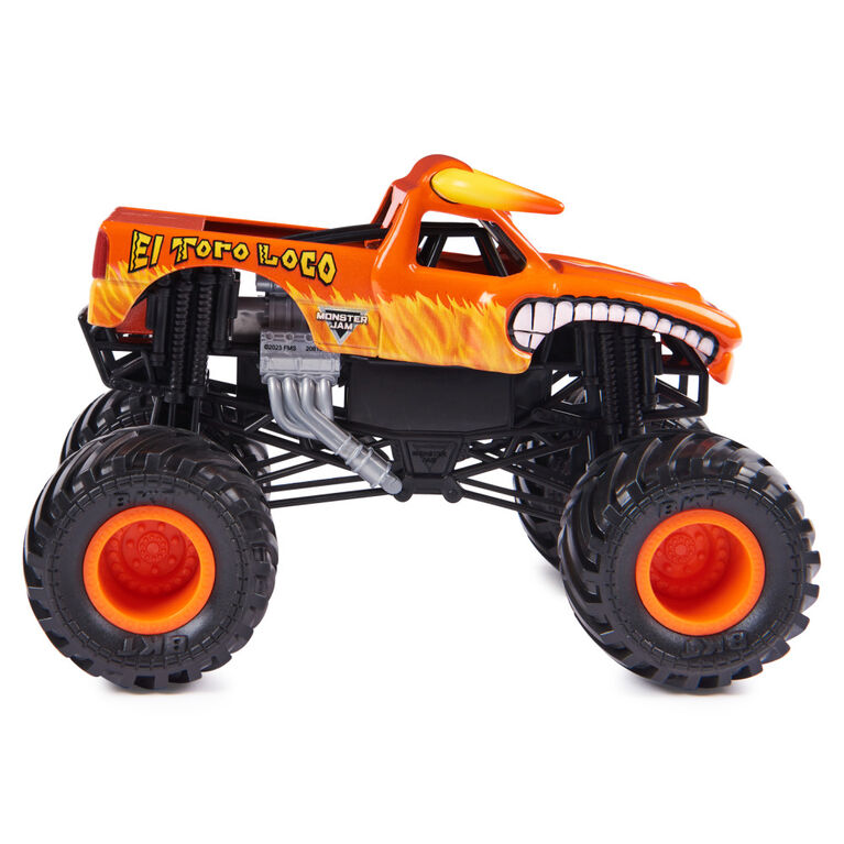 Monster Jam, Official El Toro Loco Monster Truck, Collector Die-Cast Vehicle, 1:24 Scale