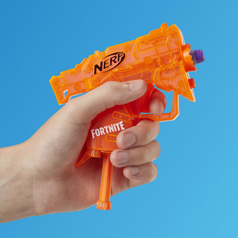 Nerf Fortnite Collection micro tempête de verglas : Inclut 6 blasters et 12 fléchettes Nerf Elite officielles