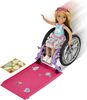 Barbie- Chelsea- Poupée et fauteuil roulant