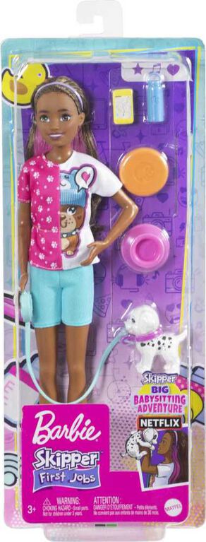 Barbie Skipper Premiers jobs-Dog-Sitter-Coffret