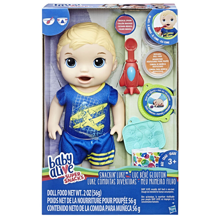 Baby Alive Super Snacks Luc Bebe Glouton Blond Toys R Us Canada