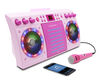 iKARAOKE Bluetooth CD+G Karaoke System, Pink