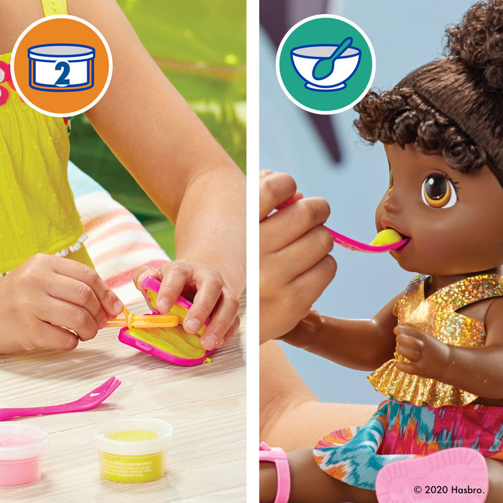Baby alive mange et fait caca sales