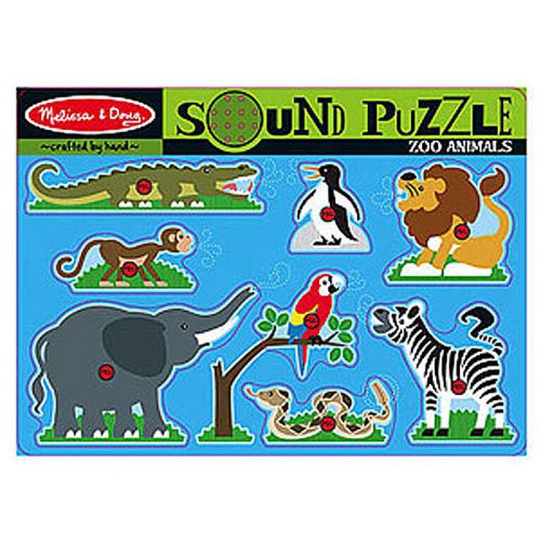 Melissa & Doug - Sound Puzzle - Zoo Animals | Toys R Us Canada