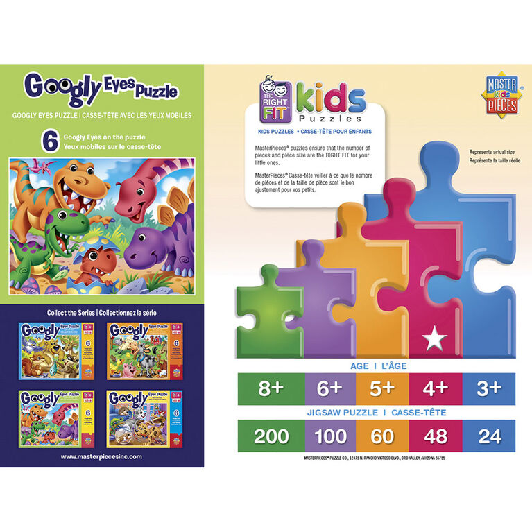 Googly Eyes Right Fit 48 Piece Kids Puzzle - English Edition