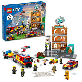 LEGO City Fire Brigade 60321 Building Kit (766 Pieces)